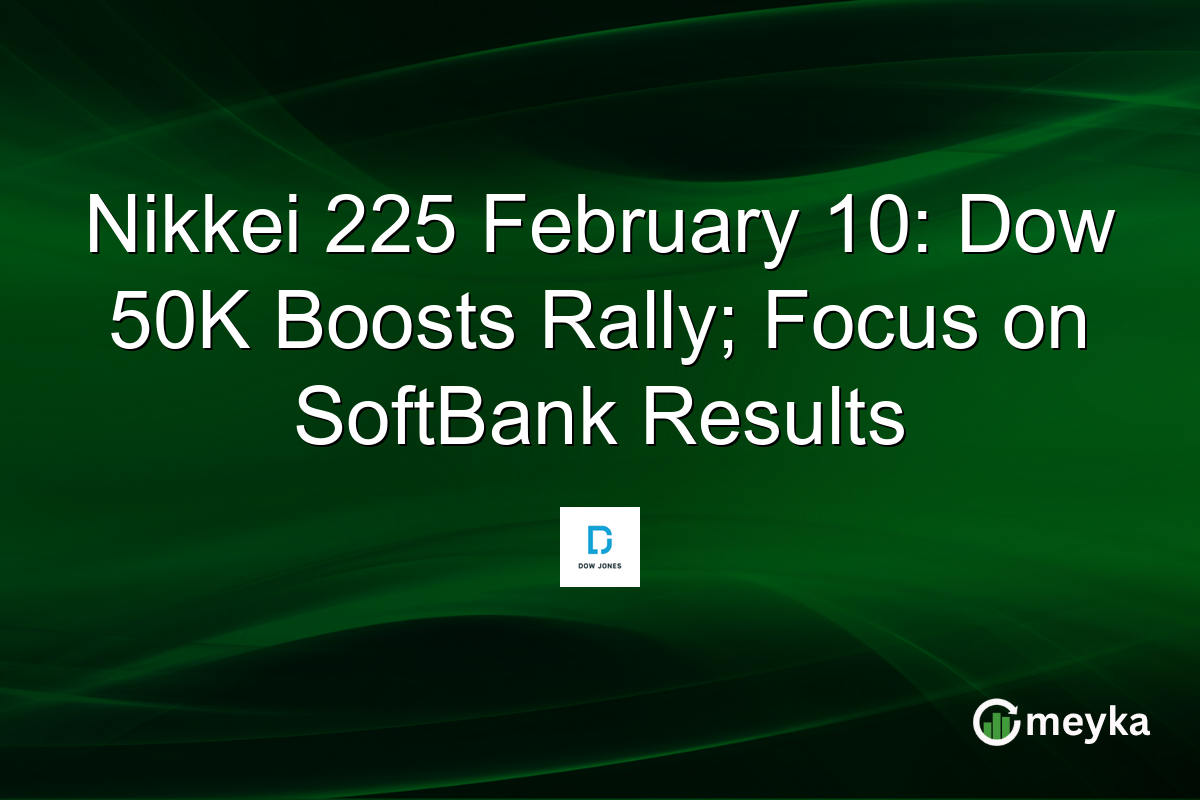 Nikkei 225 February 10: Dow 50K Boosts Rally; Focus on SoftBank Results