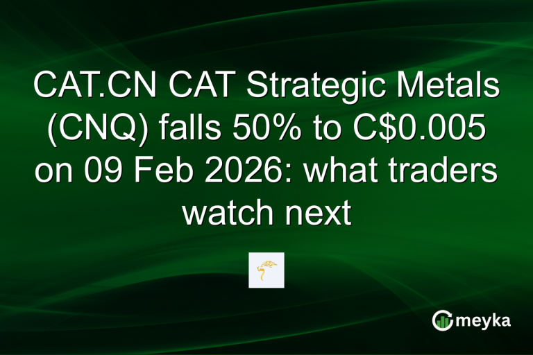 CAT.CN CAT Strategic Metals (CNQ) falls 50% to C$0.005 on 09 Feb 2026: what traders watch next