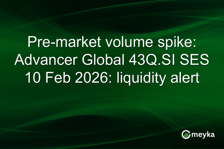 Pre-market volume spike: Advancer Global 43Q.SI SES 10 Feb 2026: liquidity alert