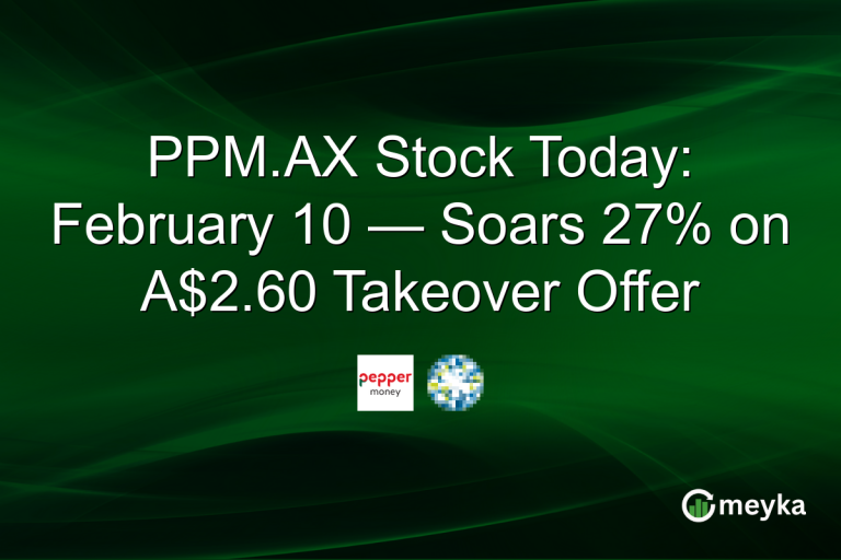 PPM.AX Stock Today: February 10 — Soars 27% on A$2.60 Takeover Offer