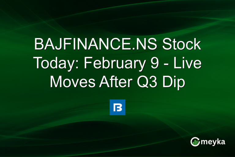 BAJFINANCE.NS Stock Today: February 9 - Live Moves After Q3 Dip