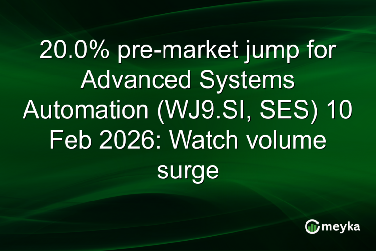 20.0% pre-market jump for Advanced Systems Automation (WJ9.SI, SES) 10 Feb 2026: Watch volume surge