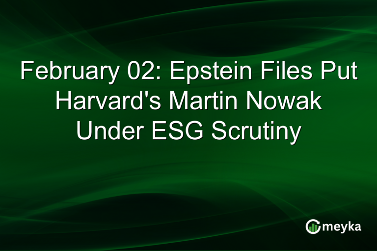 February 02: Epstein Files Put Harvard's Martin Nowak Under ESG Scrutiny