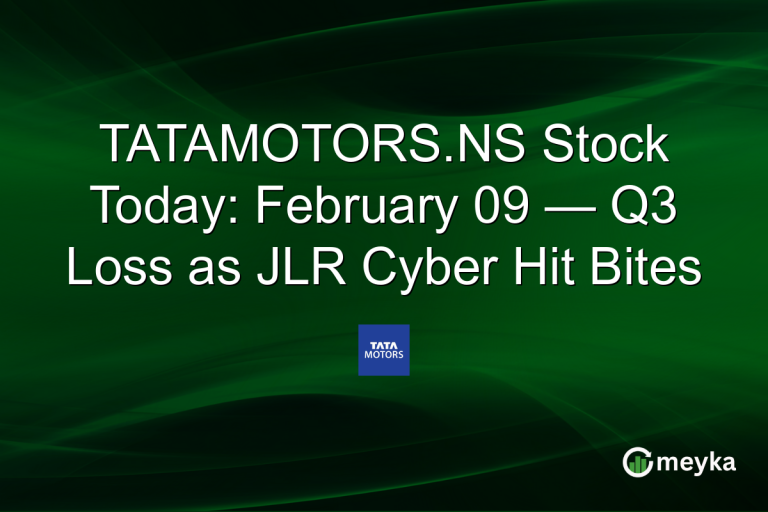 TATAMOTORS.NS Stock Today: February 09 — Q3 Loss as JLR Cyber Hit Bites