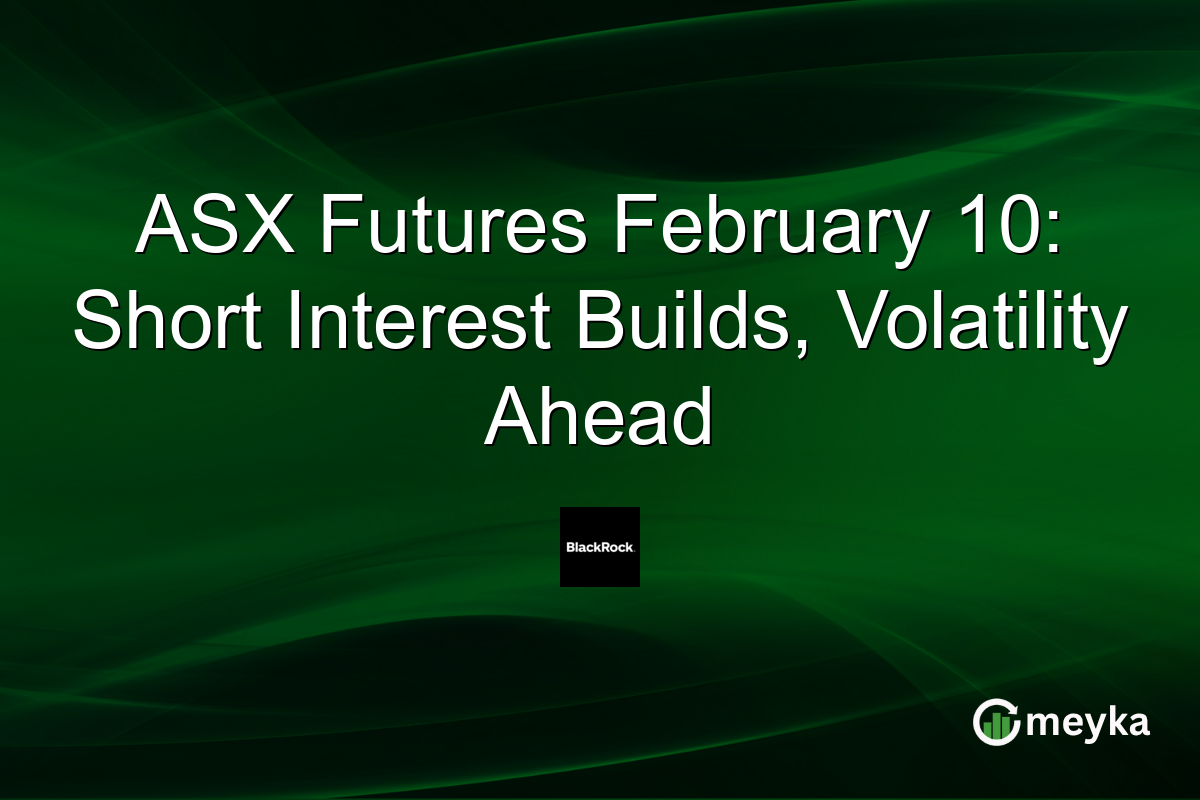 ASX Futures February 10: Short Interest Builds, Volatility Ahead