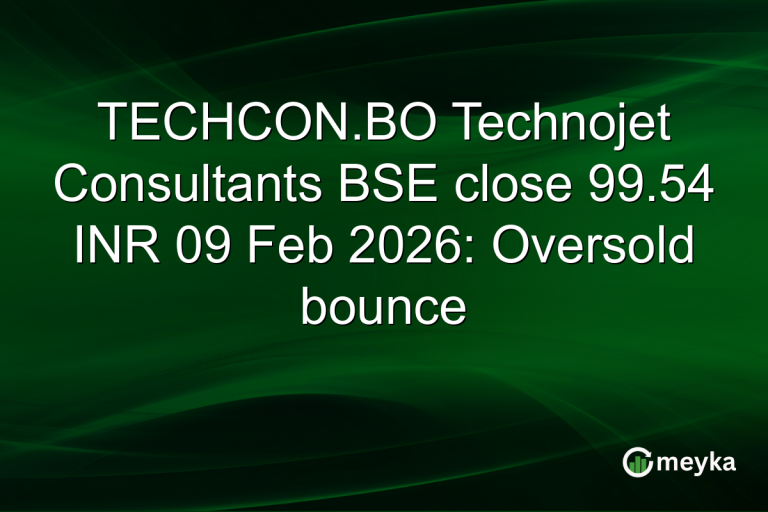 TECHCON.BO Technojet Consultants BSE close 99.54 INR 09 Feb 2026: Oversold bounce