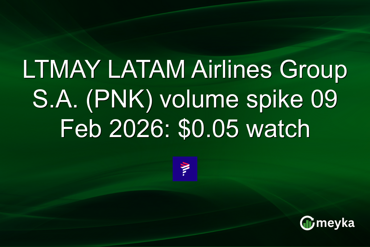 LTMAY LATAM Airlines Group S.A. (PNK) volume spike 09 Feb 2026: $0.05 watch