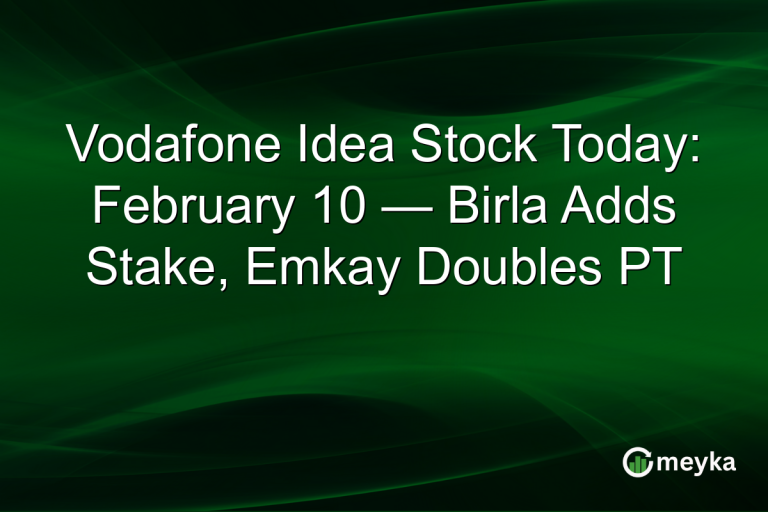 Vodafone Idea Stock Today: February 10 — Birla Adds Stake, Emkay Doubles PT