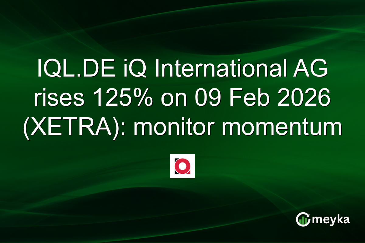IQL.DE iQ International AG rises 125% on 09 Feb 2026 (XETRA): monitor momentum