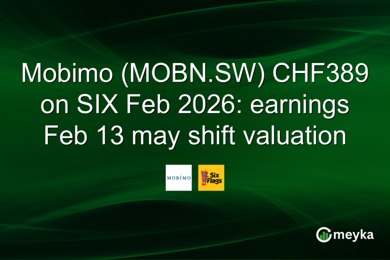 Mobimo (MOBN.SW) CHF389 on SIX Feb 2026: earnings Feb 13 may shift valuation