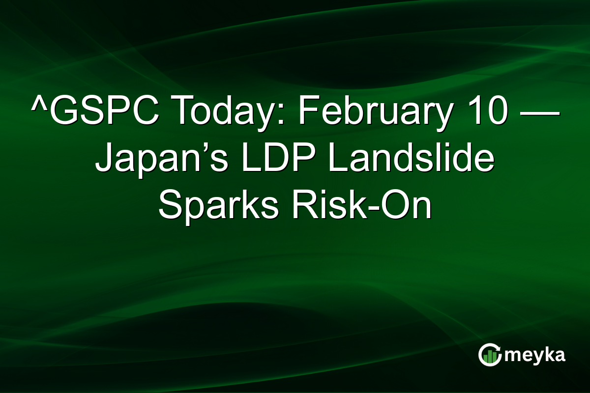 ^GSPC Today: February 10 — Japan’s LDP Landslide Sparks Risk-On