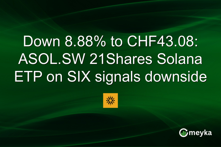 Down 8.88% to CHF43.08: ASOL.SW 21Shares Solana ETP on SIX signals downside