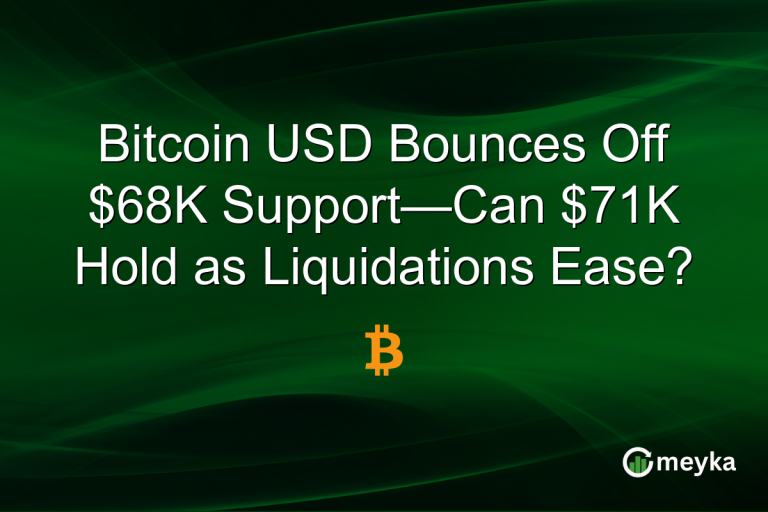 Bitcoin USD Bounces Off $68K Support—Can $71K Hold as Liquidations Ease?