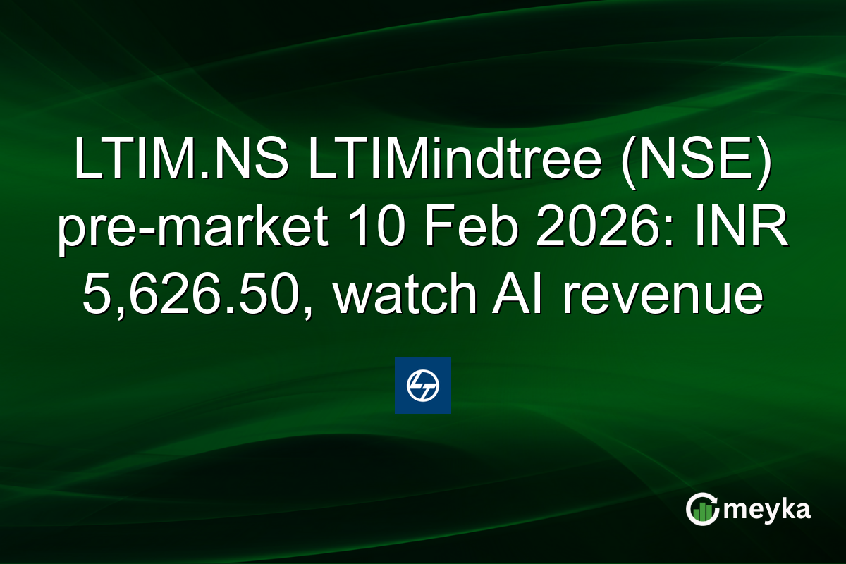 LTIM.NS LTIMindtree (NSE) pre-market 10 Feb 2026: INR 5,626.50, watch AI revenue