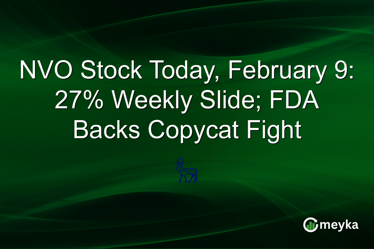 NVO Stock Today, February 9: 27% Weekly Slide; FDA Backs Copycat Fight