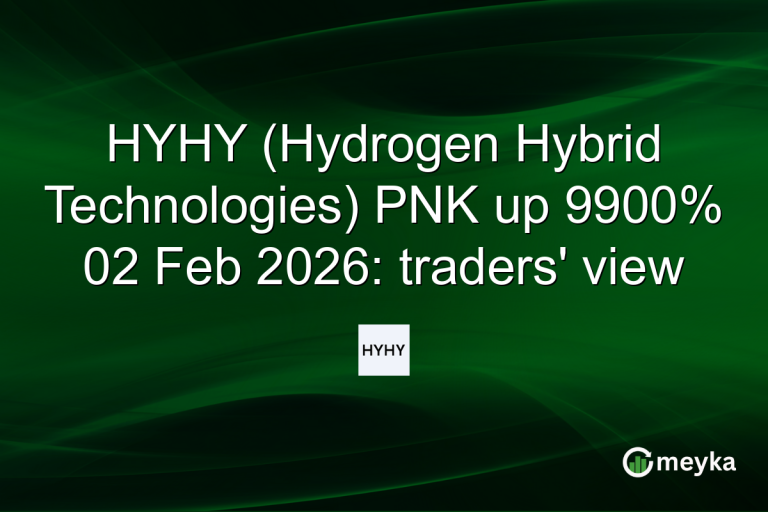 HYHY (Hydrogen Hybrid Technologies) PNK up 9900% 02 Feb 2026: traders' view