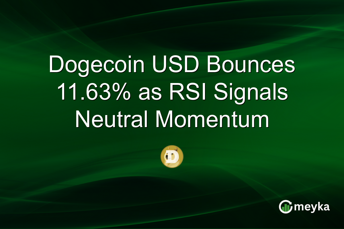 Dogecoin USD Bounces 11.63% as RSI Signals Neutral Momentum