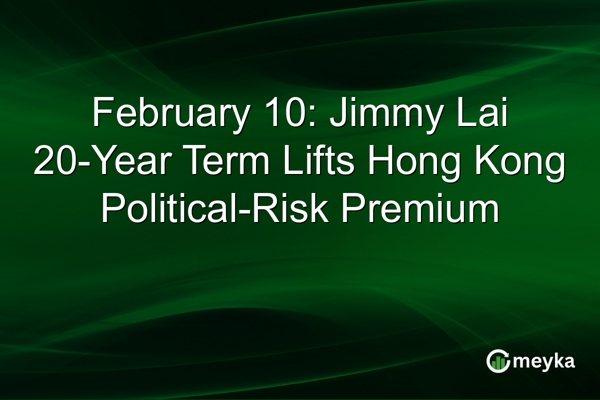 February 10: Jimmy Lai 20-Year Term Lifts Hong Kong Political-Risk Premium