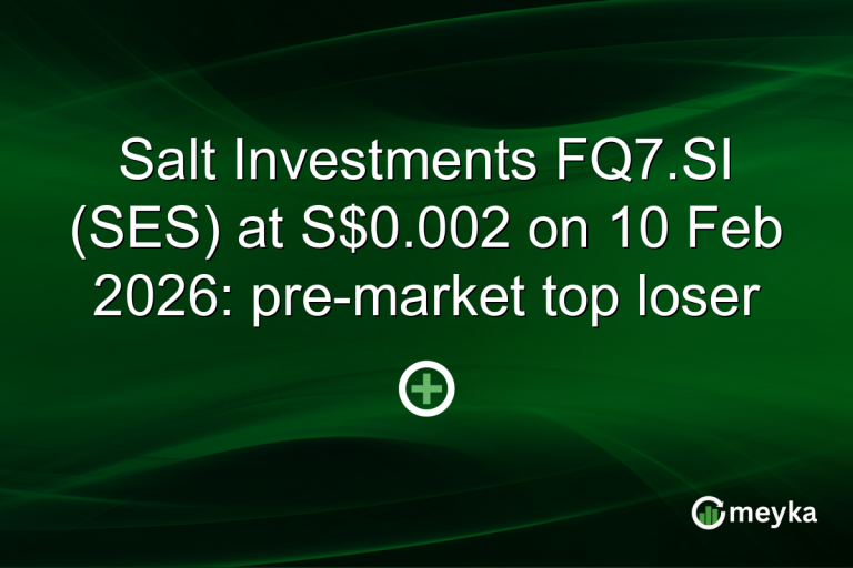 Salt Investments FQ7.SI (SES) at S$0.002 on 10 Feb 2026: pre-market top loser