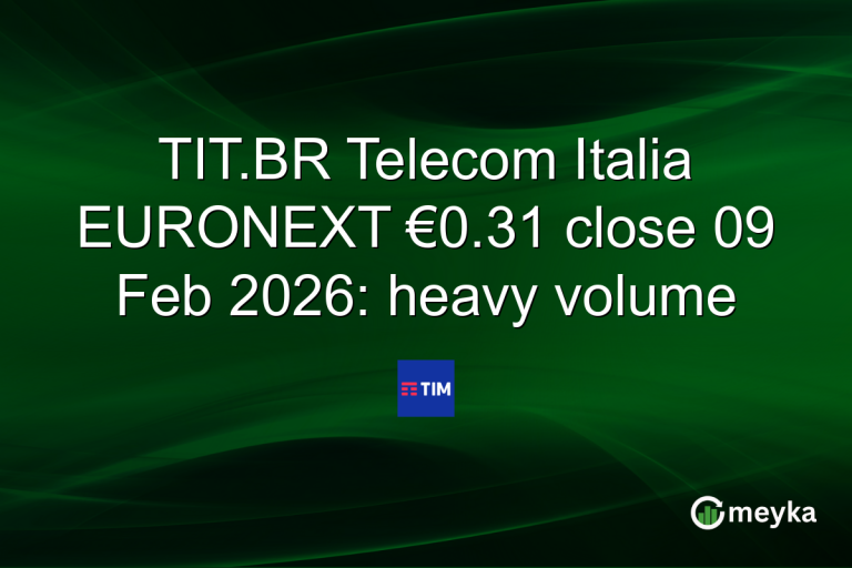 TIT.BR Telecom Italia EURONEXT €0.31 close 09 Feb 2026: heavy volume