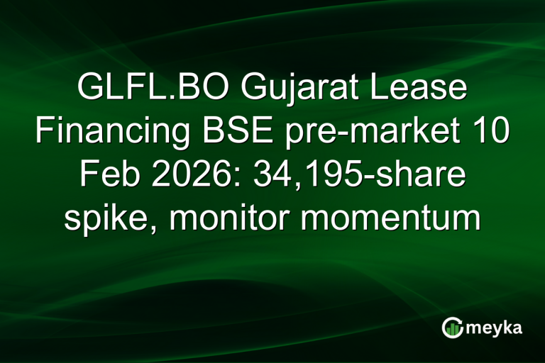 GLFL.BO Gujarat Lease Financing BSE pre-market 10 Feb 2026: 34,195-share spike, monitor momentum