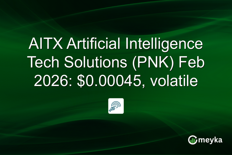 AITX Artificial Intelligence Tech Solutions (PNK) Feb 2026: $0.00045, volatile