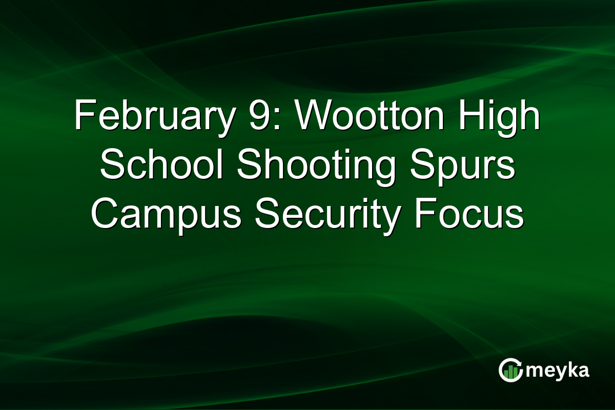 February 9: Wootton High School Shooting Spurs Campus Security Focus