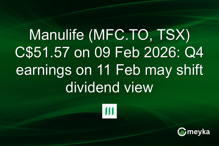 Manulife (MFC.TO, TSX) C$51.57 on 09 Feb 2026: Q4 earnings on 11 Feb may shift dividend view