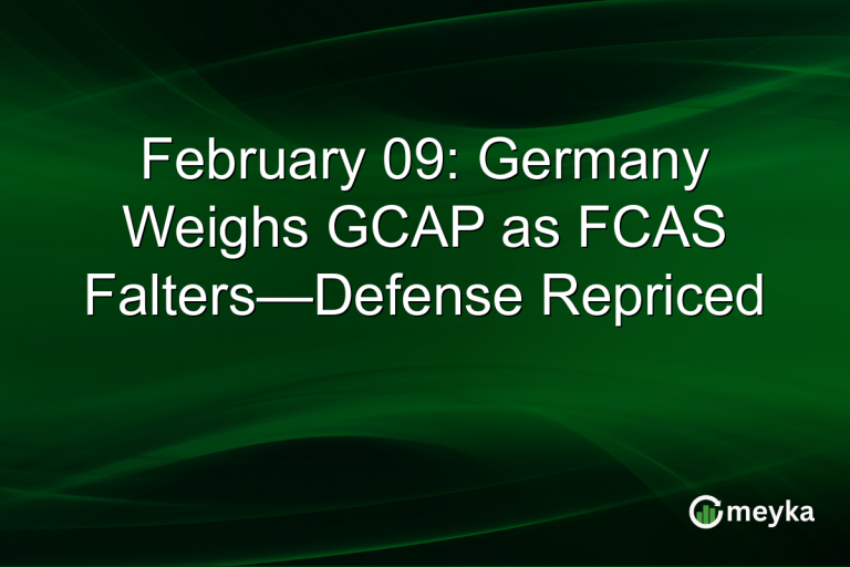 February 09: Germany Weighs GCAP as FCAS Falters—Defense Repriced