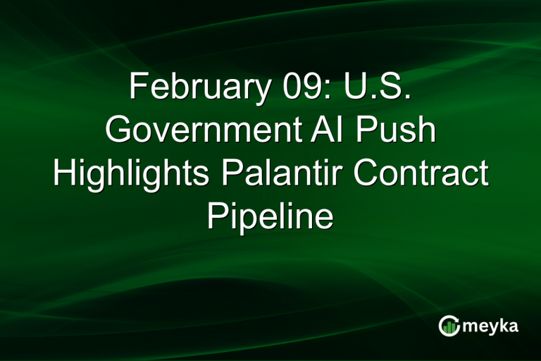 February 09: U.S. Government AI Push Highlights Palantir Contract Pipeline