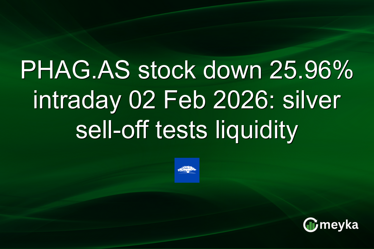 PHAG.AS stock down 25.96% intraday 02 Feb 2026: silver sell-off tests liquidity