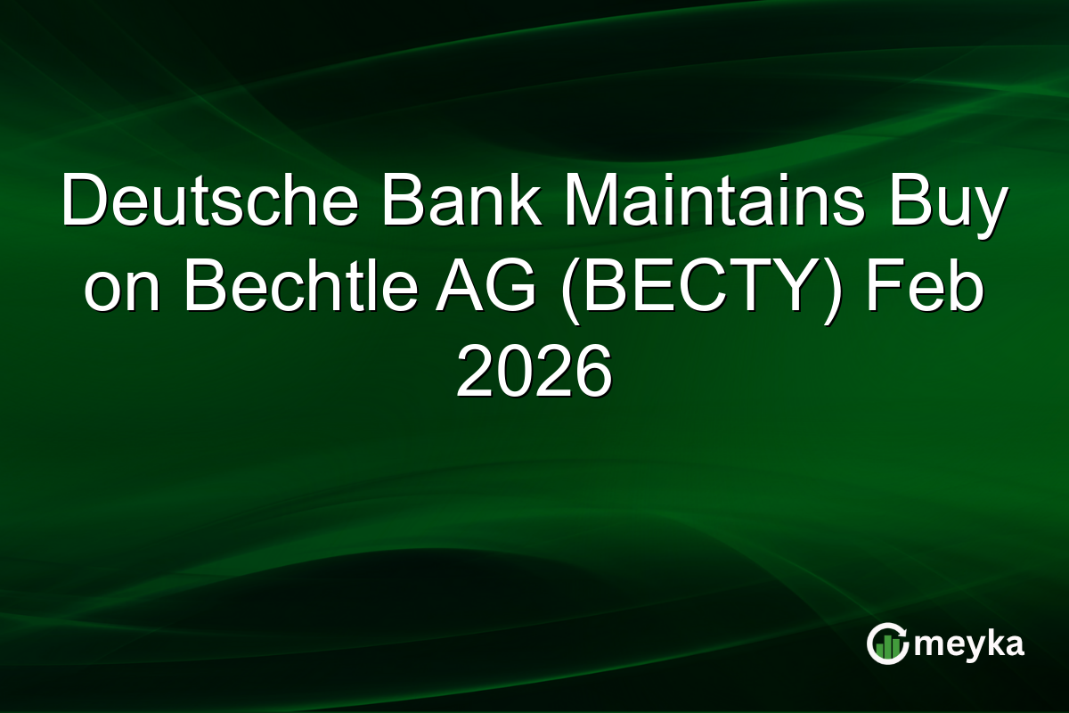 Deutsche Bank Maintains Buy on Bechtle AG (BECTY) Feb 2026
