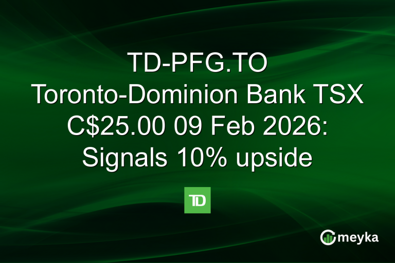 TD-PFG.TO Toronto-Dominion Bank TSX C$25.00 09 Feb 2026: Signals 10% upside