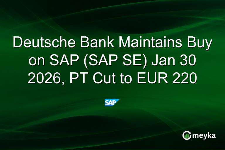 Deutsche Bank Maintains Buy on SAP (SAP SE) Jan 30 2026, PT Cut to EUR 220