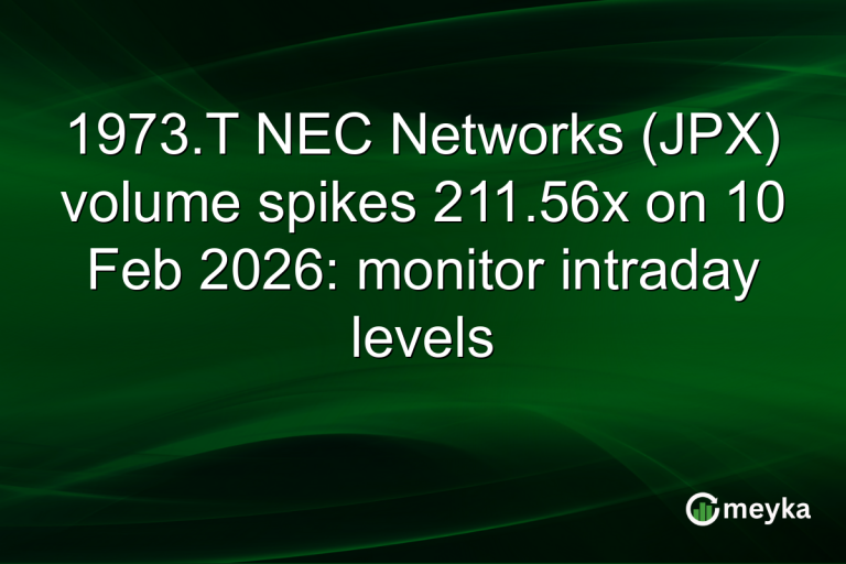 1973.T NEC Networks (JPX) volume spikes 211.56x on 10 Feb 2026: monitor intraday levels