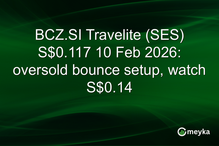 BCZ.SI Travelite (SES) S$0.117 10 Feb 2026: oversold bounce setup, watch S$0.14