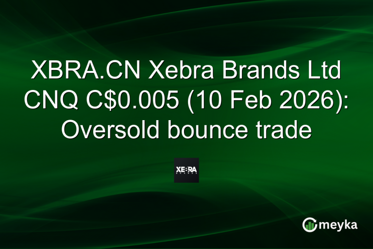 XBRA.CN Xebra Brands Ltd CNQ C$0.005 (10 Feb 2026): Oversold bounce trade