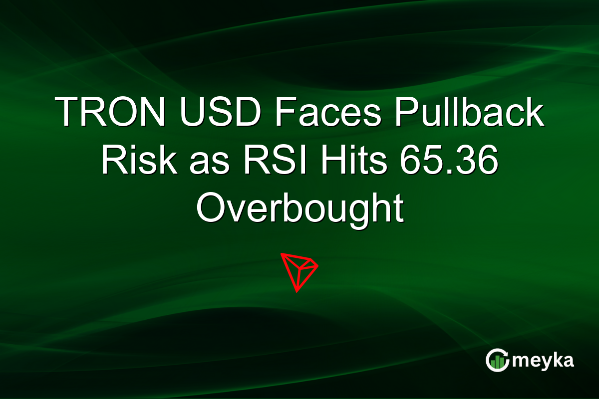 TRON USD Faces Pullback Risk as RSI Hits 65.36 Overbought