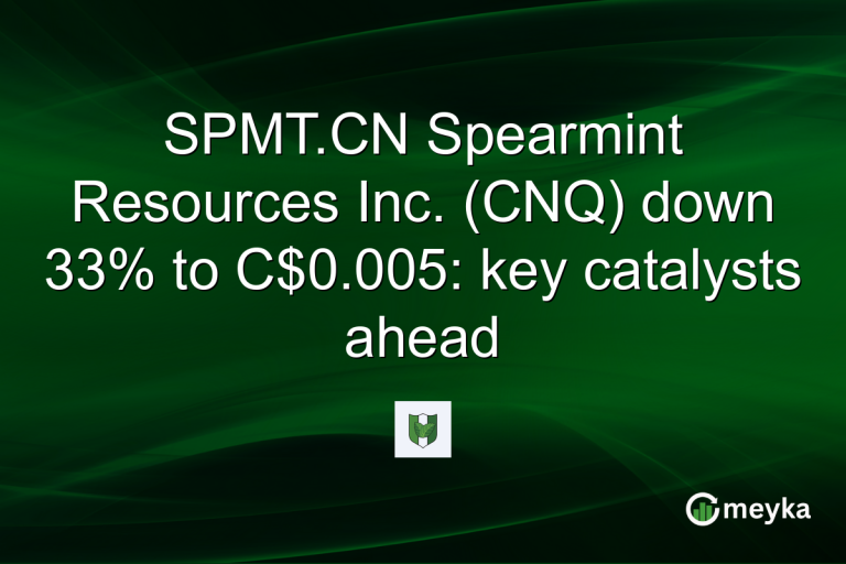 SPMT.CN Spearmint Resources Inc. (CNQ) down 33% to C$0.005: key catalysts ahead