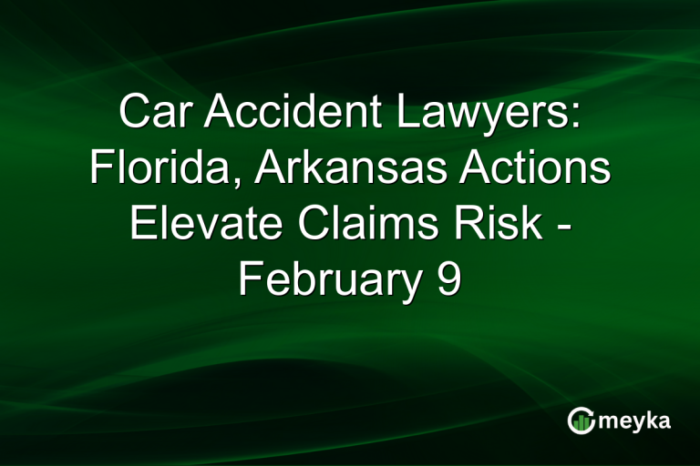 Car Accident Lawyers: Florida, Arkansas Actions Elevate Claims Risk - February 9