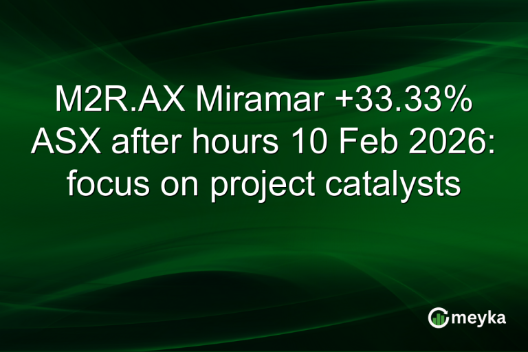 M2R.AX Miramar +33.33% ASX after hours 10 Feb 2026: focus on project catalysts