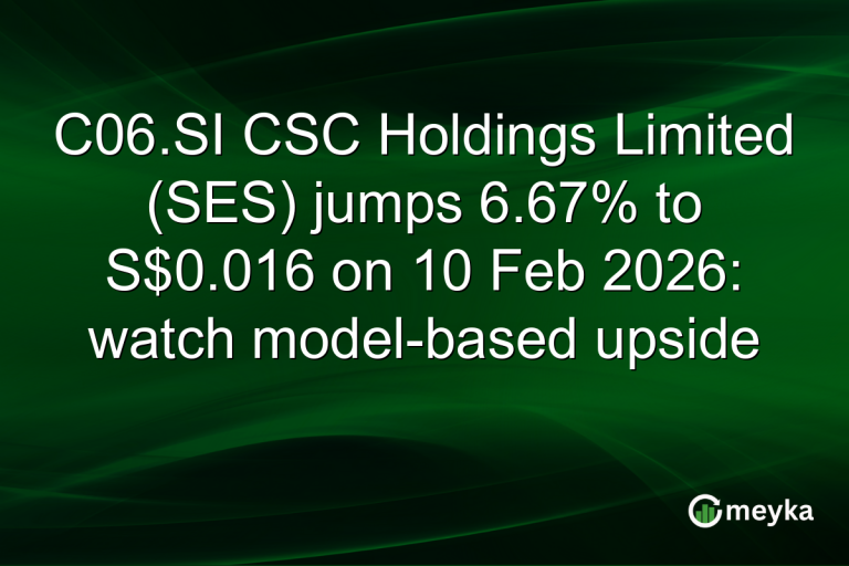 C06.SI CSC Holdings Limited (SES) jumps 6.67% to S$0.016 on 10 Feb 2026: watch model-based upside