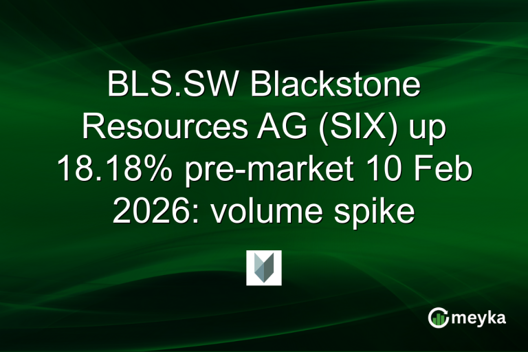 BLS.SW Blackstone Resources AG (SIX) up 18.18% pre-market 10 Feb 2026: volume spike