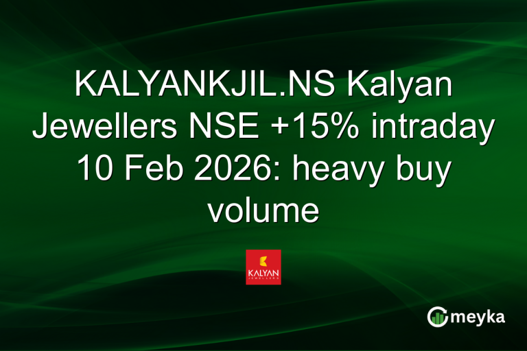 KALYANKJIL.NS Kalyan Jewellers NSE +15% intraday 10 Feb 2026: heavy buy volume
