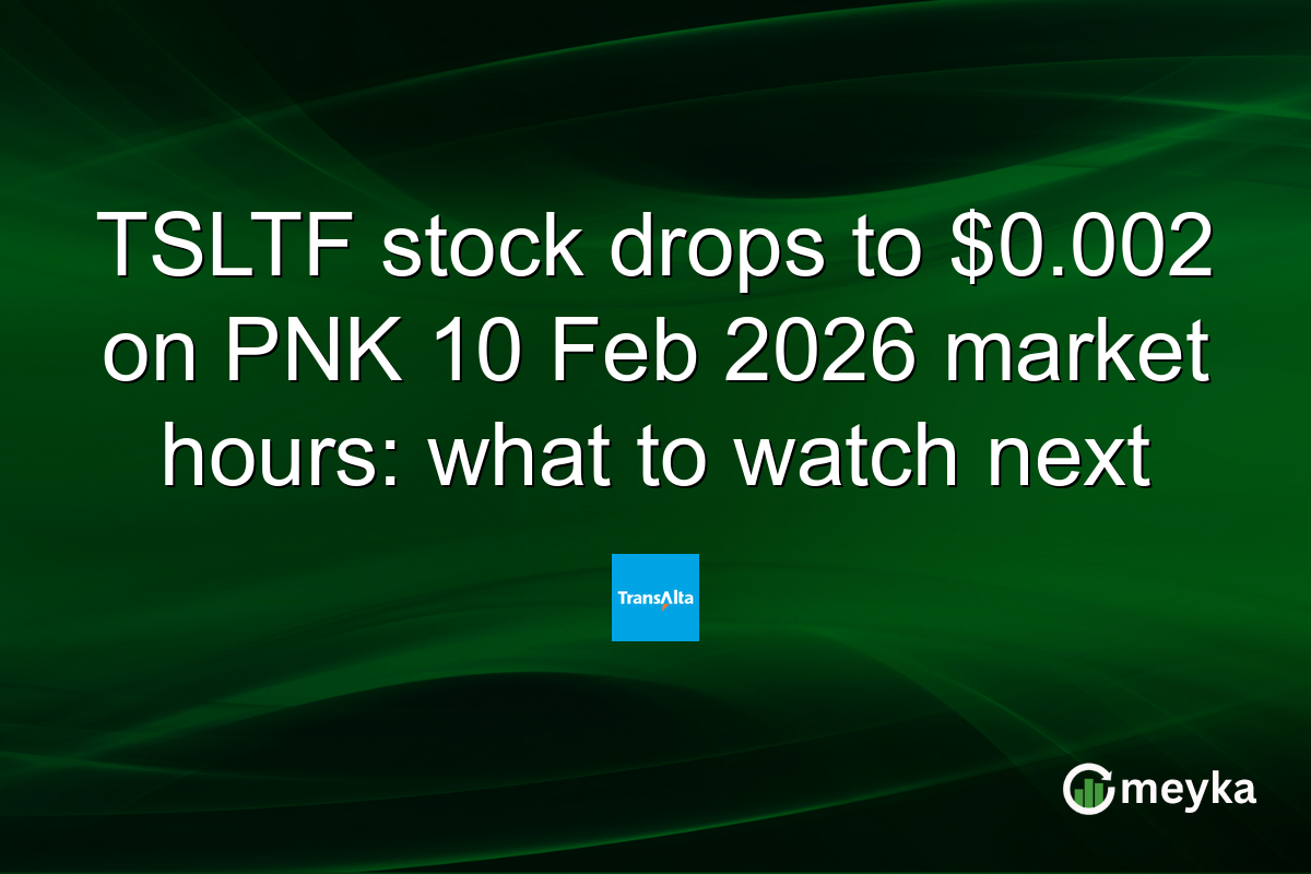 TSLTF stock drops to $0.002 on PNK 10 Feb 2026 market hours: what to watch next