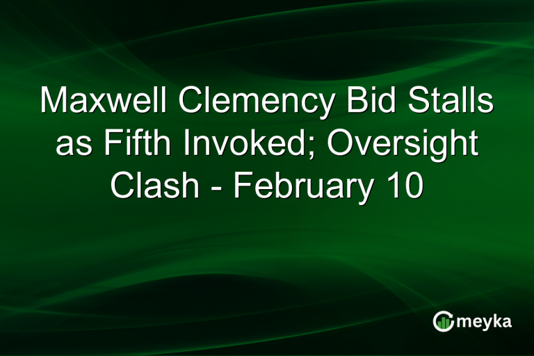 Maxwell Clemency Bid Stalls as Fifth Invoked; Oversight Clash - February 10