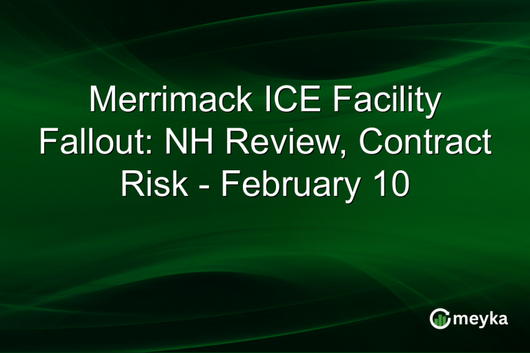 Merrimack ICE Facility Fallout: NH Review, Contract Risk - February 10