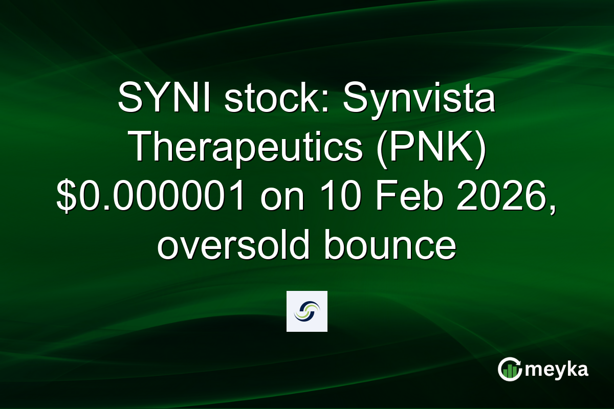 SYNI stock: Synvista Therapeutics (PNK) $0.000001 on 10 Feb 2026, oversold bounce