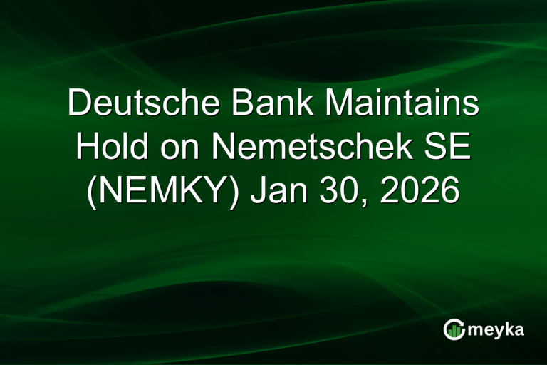 Deutsche Bank Maintains Hold on Nemetschek SE (NEMKY) Jan 30, 2026