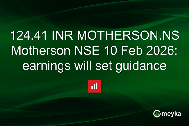 124.41 INR MOTHERSON.NS Motherson NSE 10 Feb 2026: earnings will set guidance